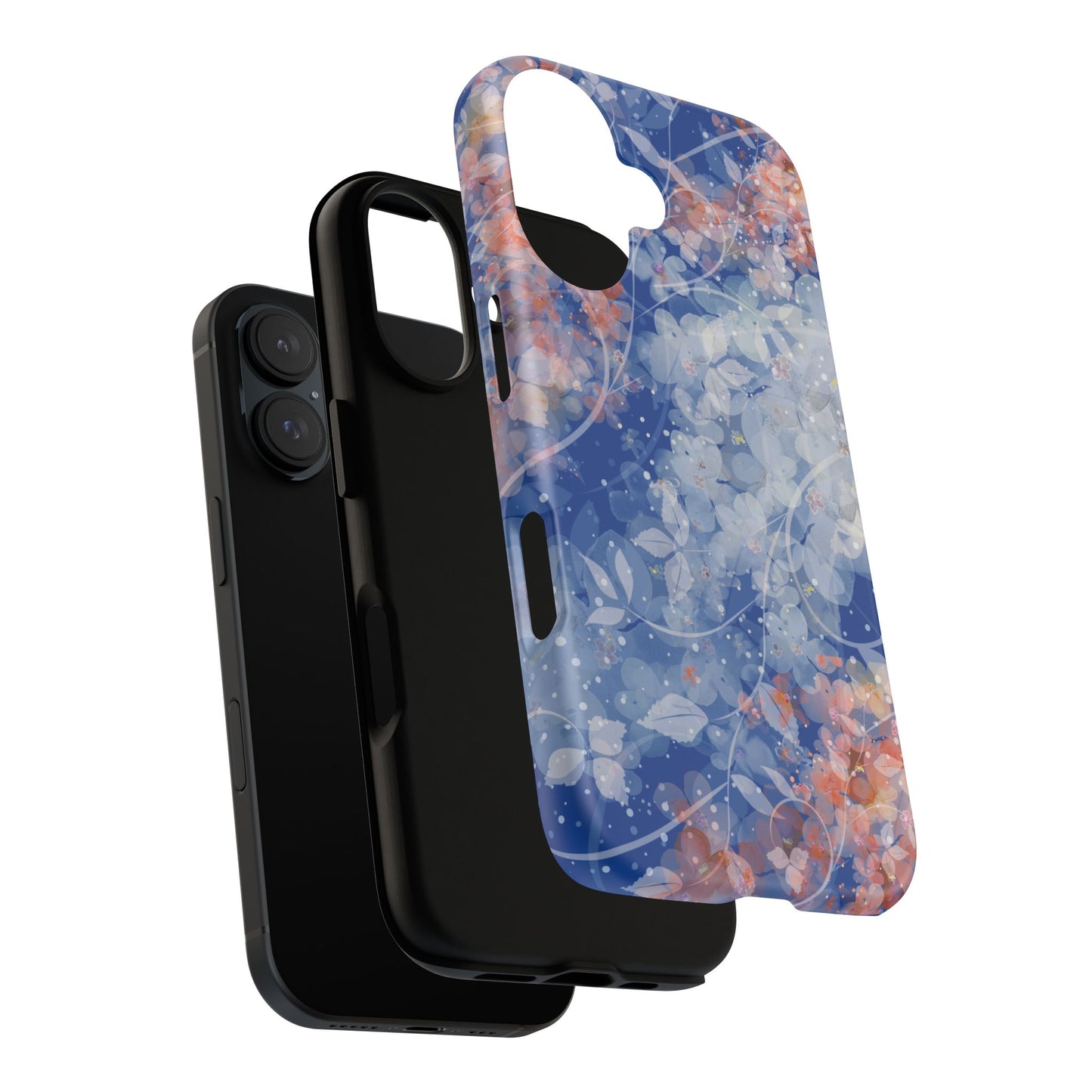 Nature inspired Floral Tough Phone Case - Durable Protection with Elegant Design