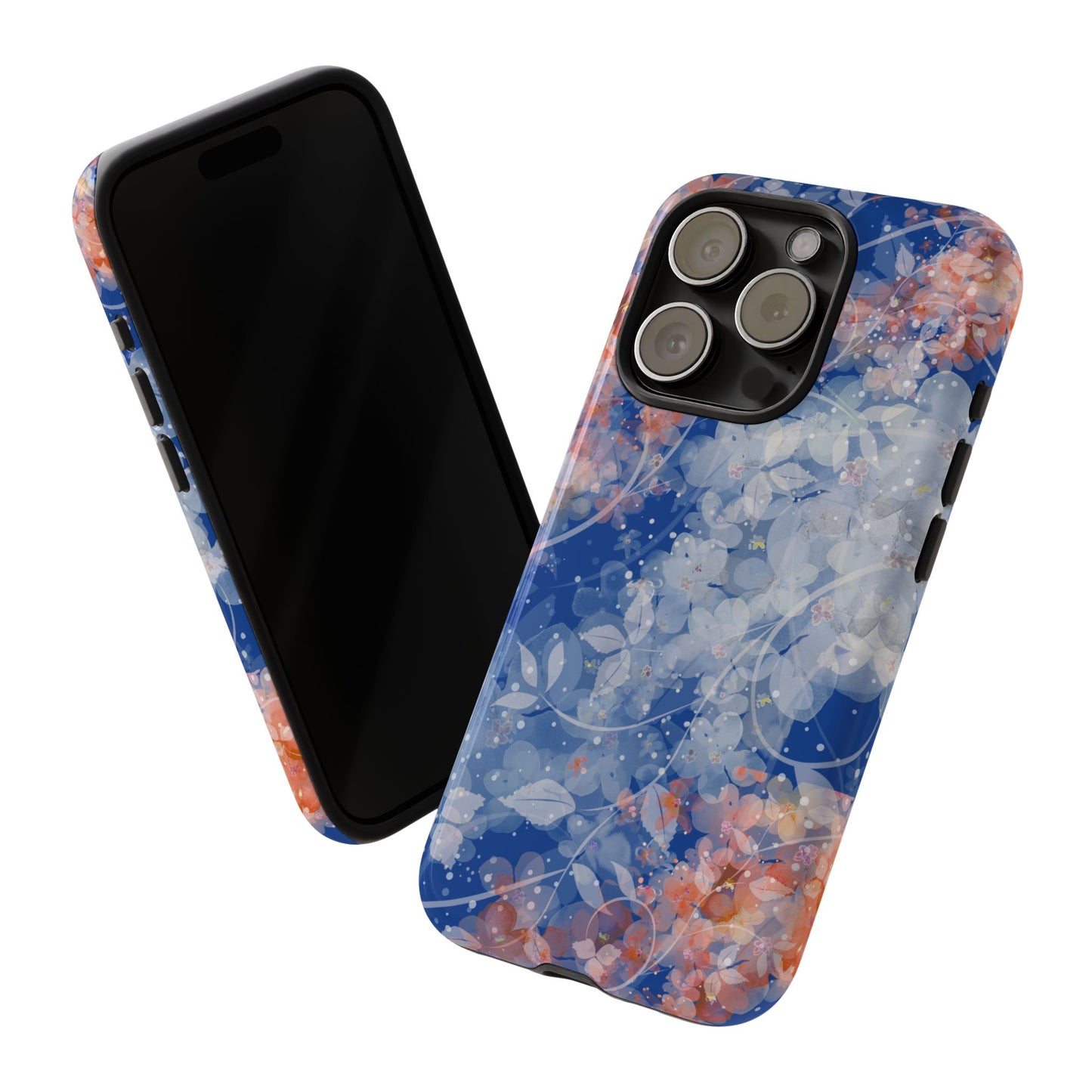 Nature inspired Floral Tough Phone Case - Durable Protection with Elegant Design