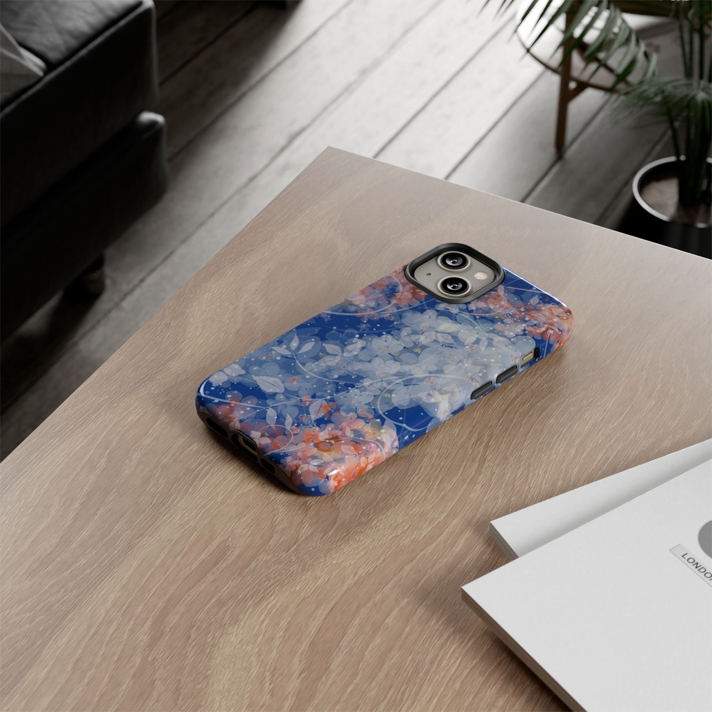 Nature inspired Floral Tough Phone Case - Durable Protection with Elegant Design